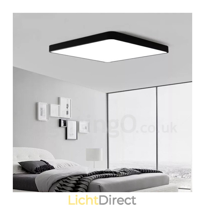 Dimbare moderne eigentijdse Scandinavische stijl plafondlampen met acryl kap en afstandsbediening
