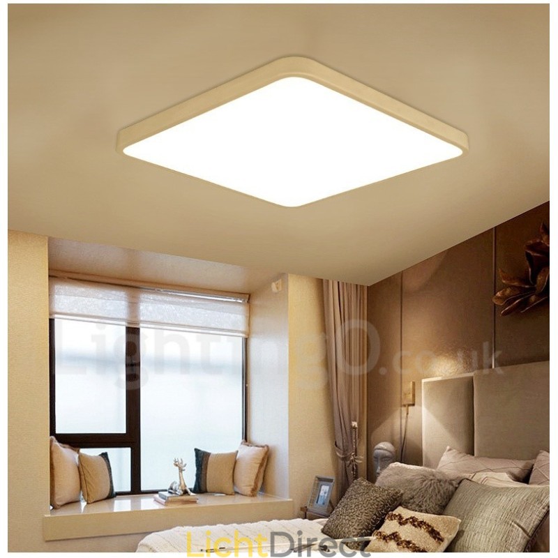 Dimbare moderne eigentijdse Scandinavische stijl plafondlampen met acryl kap en afstandsbediening