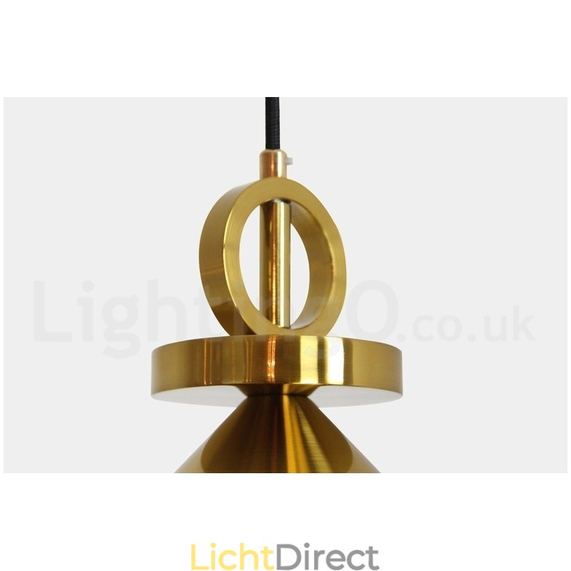 Puur koperen moderne eigentijdse Scandinavische stijl Rise and Fall hanglamp messing plafondlamp