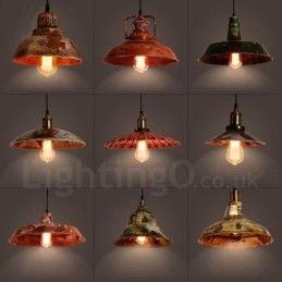 1 Licht Rustieke Lodge Retro Vintage Hanglamp Loft