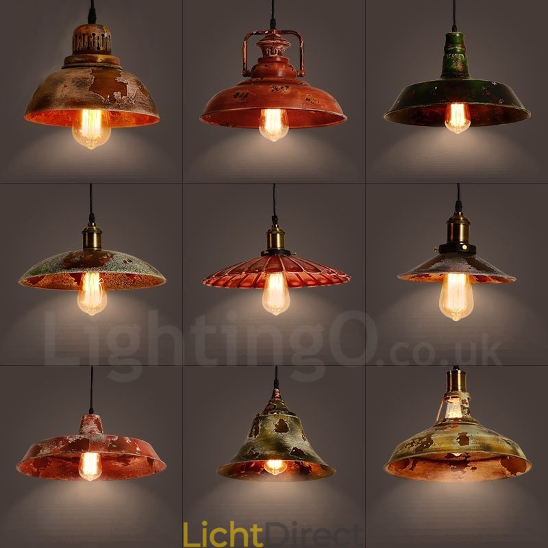 1 Licht Rustieke Lodge Retro Vintage Hanglamp Loft
