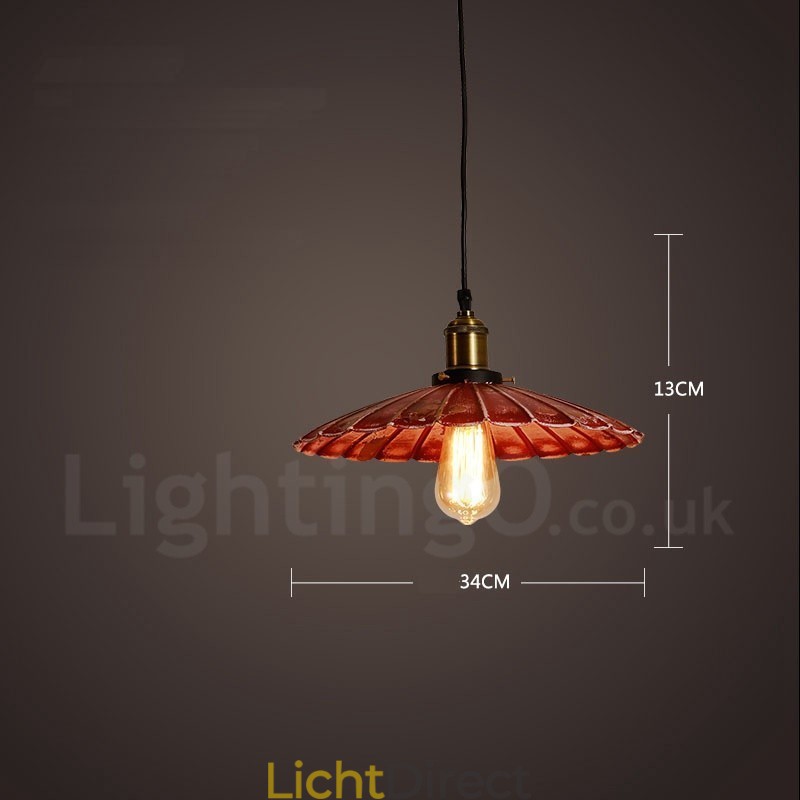 1 Licht Rustieke Lodge Retro Vintage Hanglamp Loft