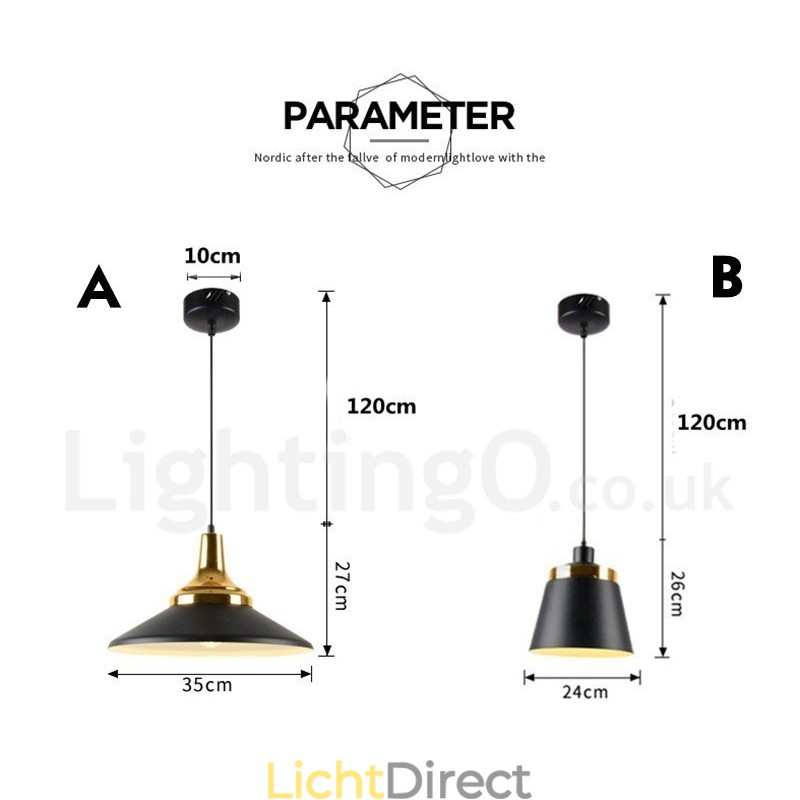 1 Licht Moderne Hedendaagse Hanglamp Plafondlamp