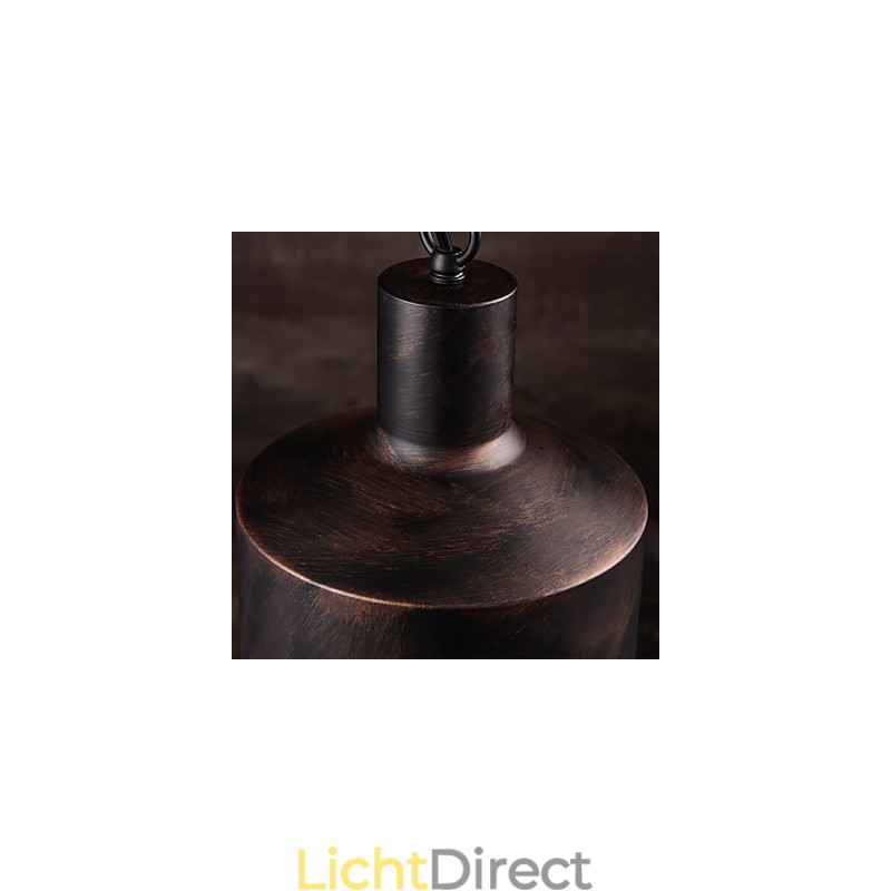 Kroonluchter Rustieke Lodge Drum Metalen Hanglamp