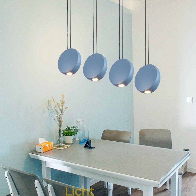 Moderne, eigentijdse hanglamp met 1 lichtbron van aluminiumlegering en aluminiumlegeringskap