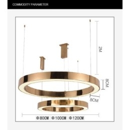 Moderne, eigentijdse hanglamp van staal met 1 lichtbron en acryl kap