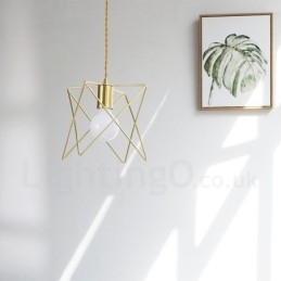 Moderne, eigentijdse hanglamp van staal met 1 licht en kap
