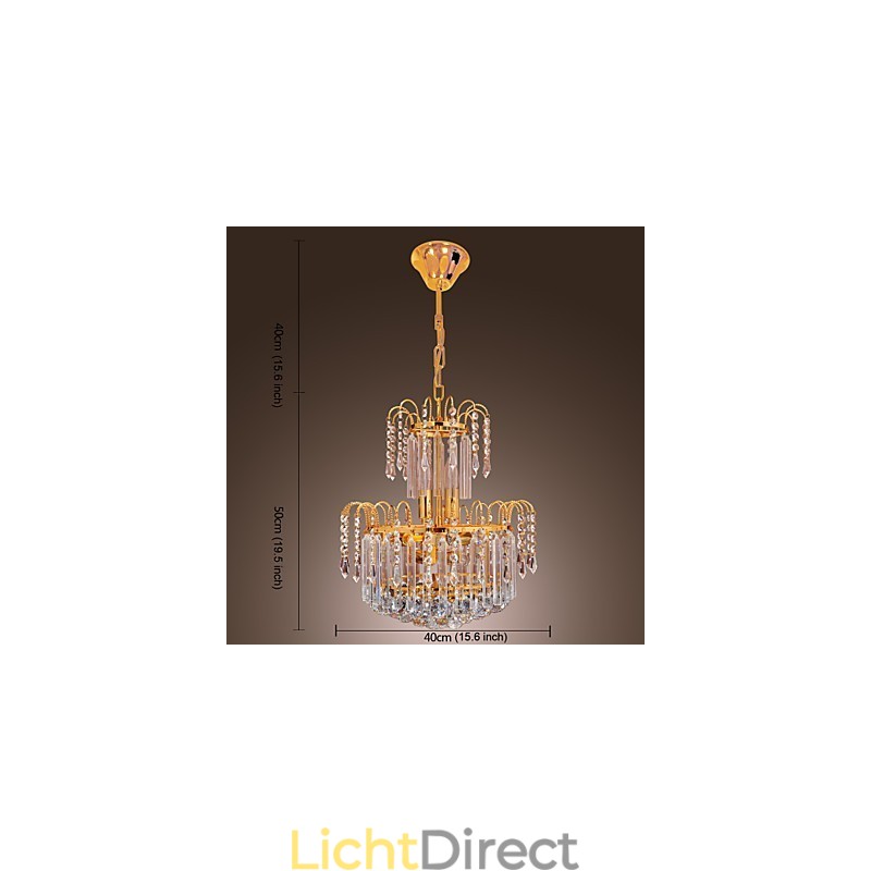 Luxe kristallen kroonluchter met 7 lampen