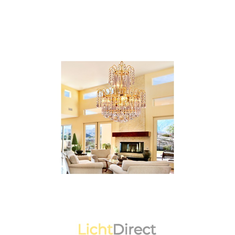 Luxe kristallen kroonluchter met 7 lampen