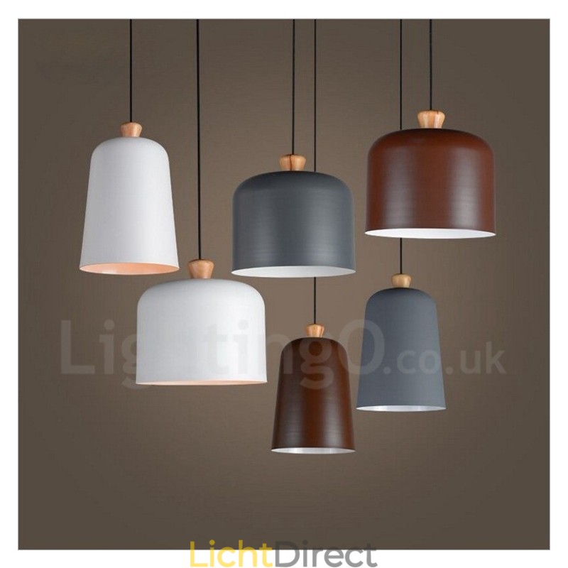 Moderne, eigentijdse hanglamp met 1 lichtbron van aluminiumlegering en aluminiumlegeringskap