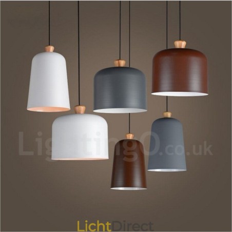 Moderne, eigentijdse hanglamp met 1 lichtbron van aluminiumlegering en aluminiumlegeringskap Moderne, eigentijdse hanglamp met 1 lichtbron van aluminiumlegering en aluminiumlegeringskap
