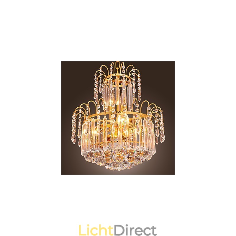 Luxe kristallen kroonluchter met 7 lampen