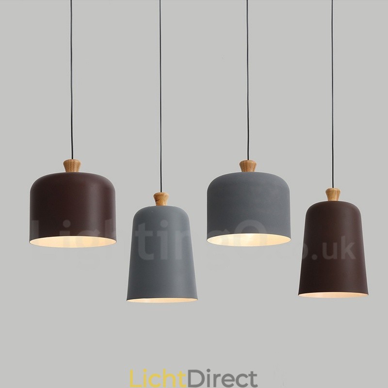 Moderne, eigentijdse hanglamp met 1 lichtbron van aluminiumlegering en aluminiumlegeringskap