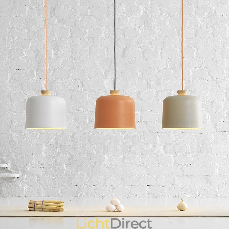 Moderne, eigentijdse hanglamp met 1 lichtbron van aluminiumlegering en aluminiumlegeringskap