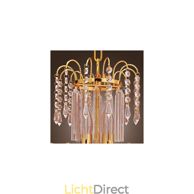 Luxe kristallen kroonluchter met 7 lampen