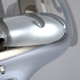 Dimbare moderne eigentijdse 12-lichts stalen kroonluchter met acryl kap