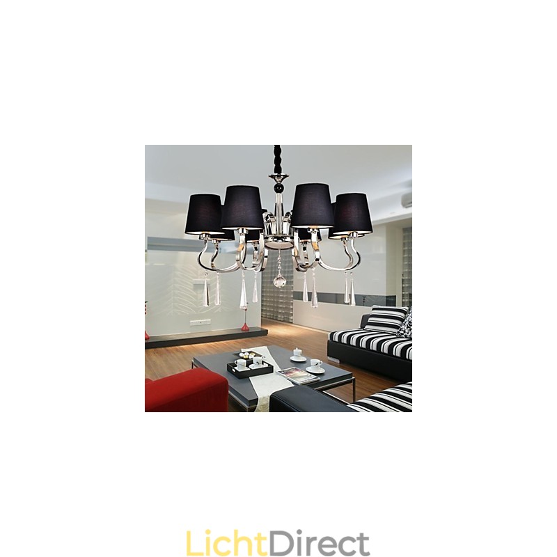 Traditionele klassieke kroonluchter van nikkelmetaal