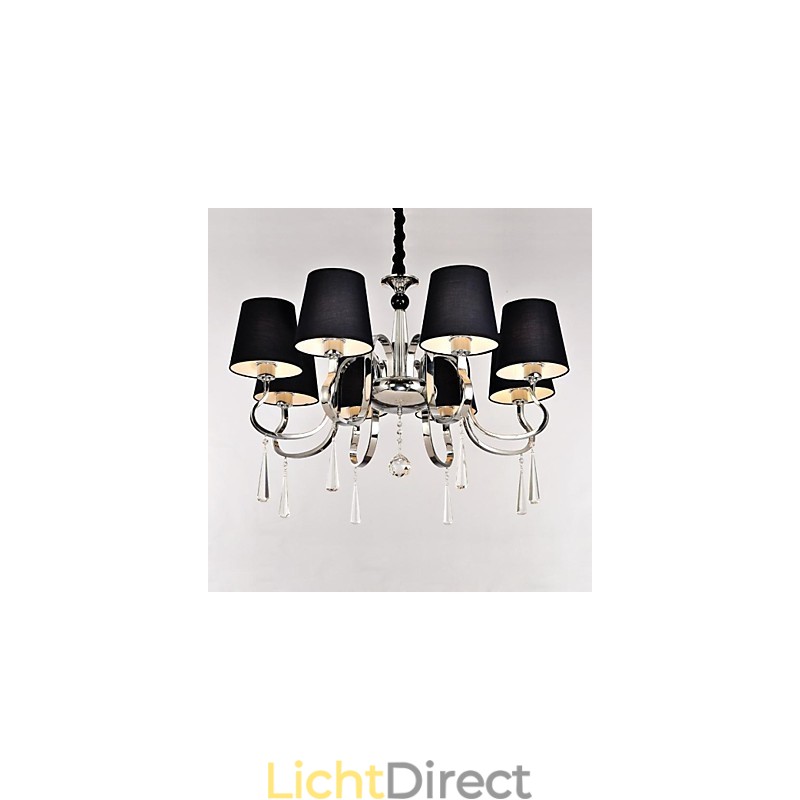 Traditionele klassieke kroonluchter van nikkelmetaal