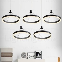 1-lichts moderne, eigentijdse hanglamp met acryl kap