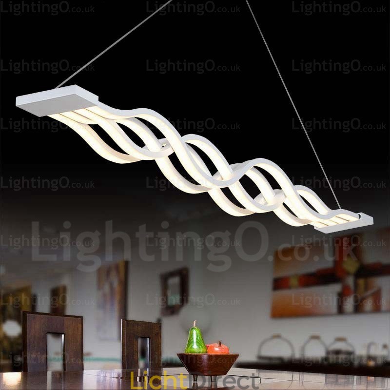 1-lichts moderne, eigentijdse hanglamp met acryl kap
