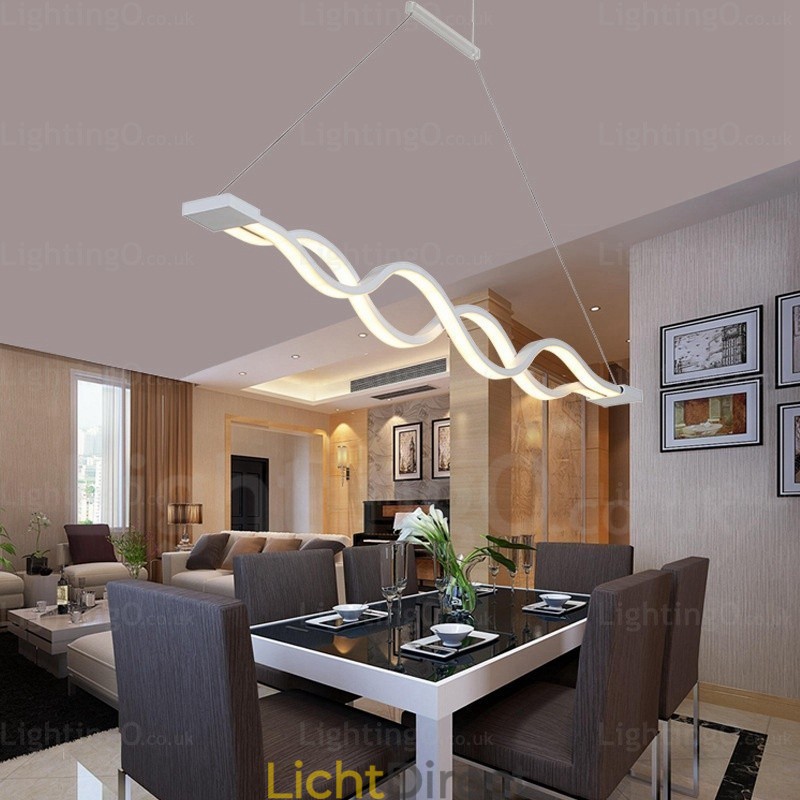 1-lichts moderne, eigentijdse hanglamp met acryl kap