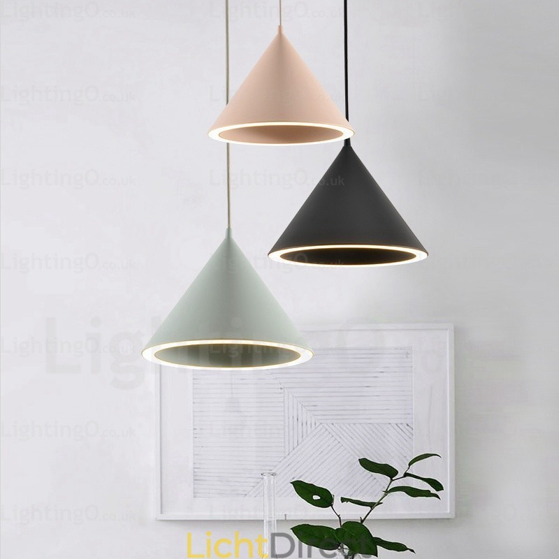 1-lichts moderne, eigentijdse Scandinavische hanglamp met acryl kap