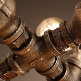 Rustieke Lodge Vintage Gegalvaniseerde Metalen Kroonluchter