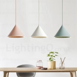 1-lichts moderne, eigentijdse Scandinavische hanglamp met acryl kap