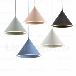 1-lichts moderne, eigentijdse Scandinavische hanglamp met acryl kap