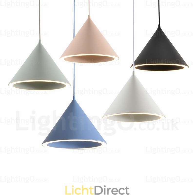 1-lichts moderne, eigentijdse Scandinavische hanglamp met acryl kap