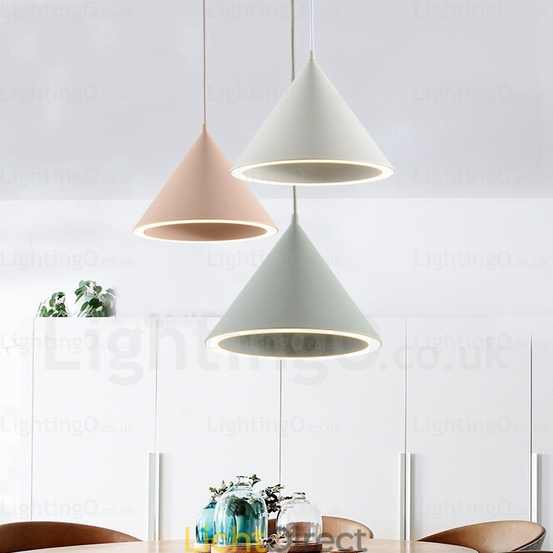 1-lichts moderne, eigentijdse Scandinavische hanglamp met acryl kap