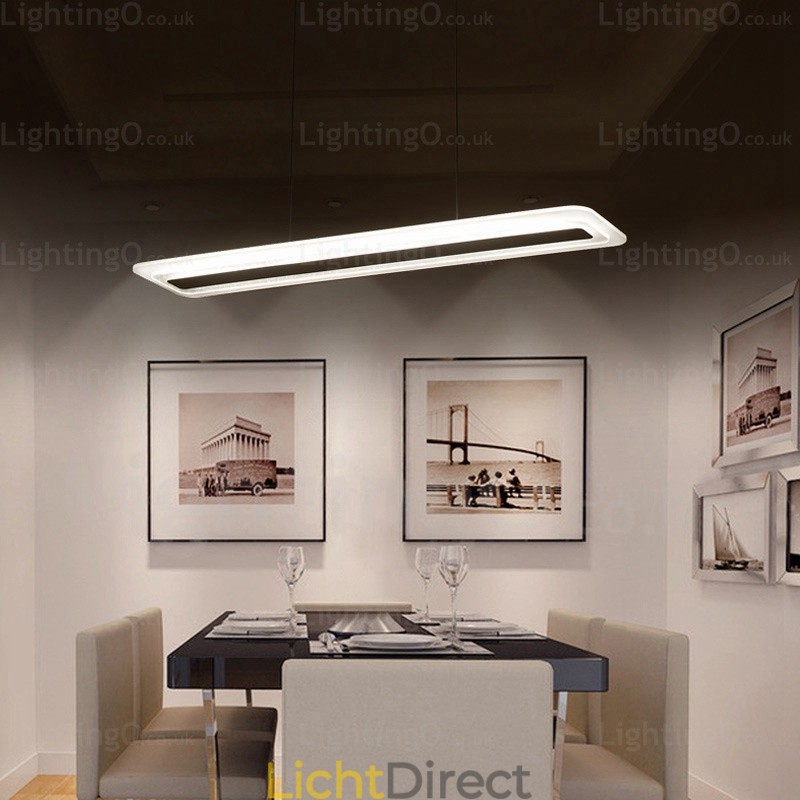 1-lichts moderne, eigentijdse hanglamp met acryl kap