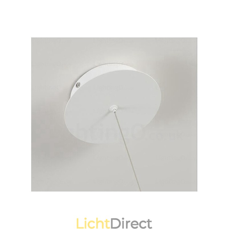 2-lichts moderne, eigentijdse hanglamp met acryl kap