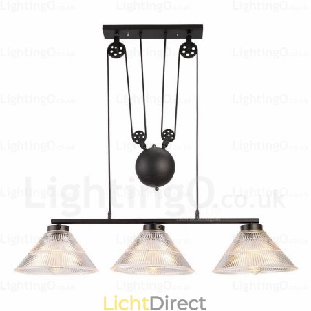 2-lichts moderne, eigentijdse hanglamp met glazen kap 2-lichts moderne, eigentijdse hanglamp met glazen kap