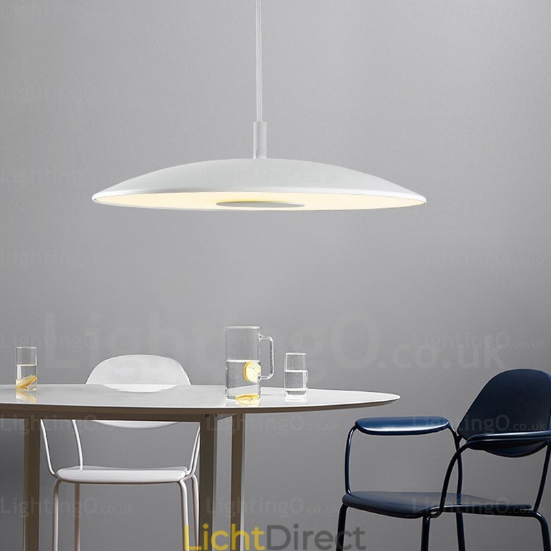 1-lichts moderne, eigentijdse hanglamp met glazen kap