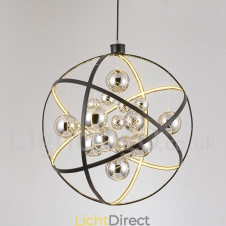 Diameter 50CM 80CM Vintage Globe Kroonluchter Roestige Kleur Hanglamp Diameter 50CM 80CM Vintage Globe Kroonluchter Roestige Kleur Hanglamp