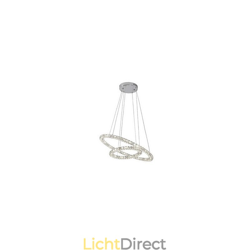 Kristallen hanglamp verlichting moderne 2 ringen drie zijden K9 kristal binnen plafondlampen lampen armaturen