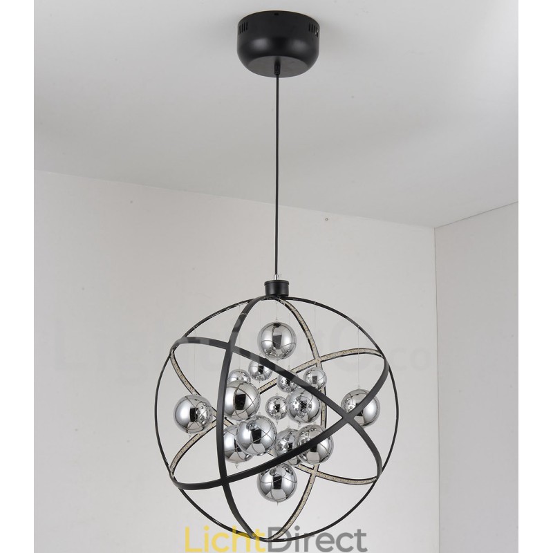 Diameter 50CM 80CM Vintage Globe Kroonluchter Roestige Kleur Hanglamp