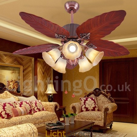 48" Country Retro Rustieke Lodge Vintage Plafondventilator 48" Country Retro Rustieke Lodge Vintage Plafondventilator