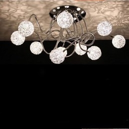 Eenvoudige ijzeren plafond ronde ijzeren creatieve lamp lamp aluminium draad lamp