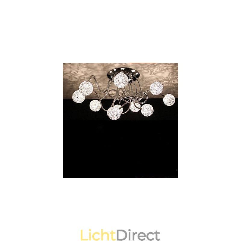 Eenvoudige ijzeren plafond ronde ijzeren creatieve lamp lamp aluminium draad lamp