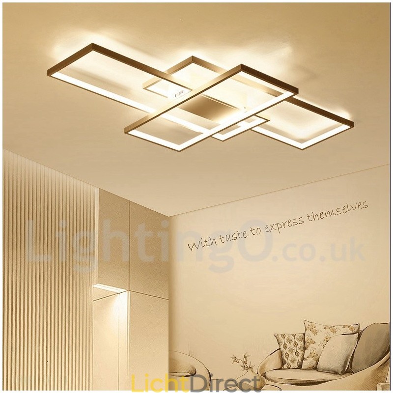 Moderne eigentijdse aluminium schilderij plafondlamp inbouw wandlamp met afstandsbediening dimmer voor woonkamer slaapkamer kan ook worden gebruikt als wandlamp