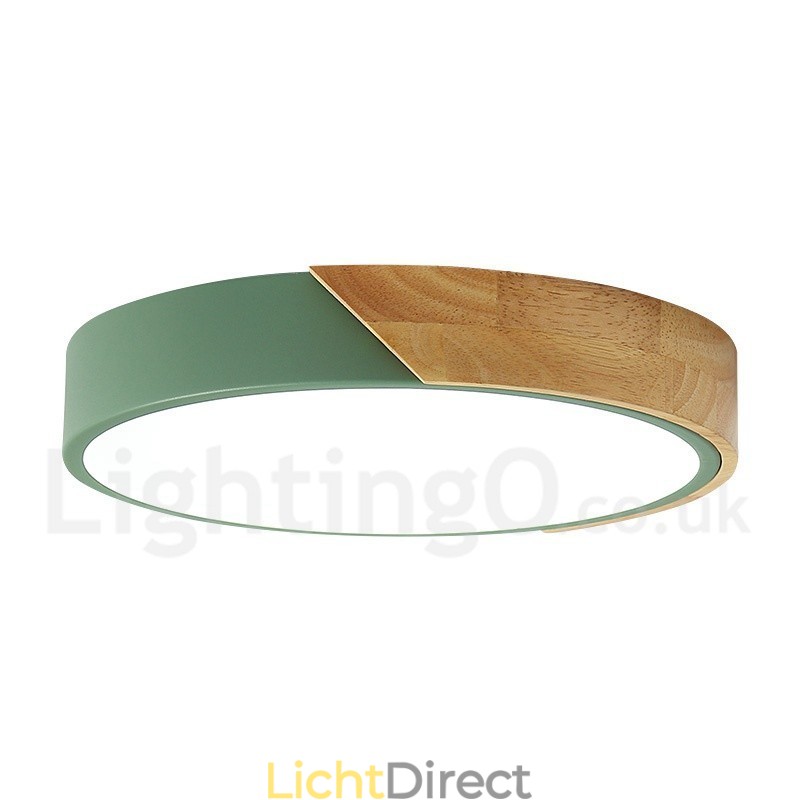 Moderne eigentijdse stalen houten verlichting plafondlamp