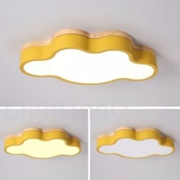 Macaron Multicolor Modern Hedendaagse Stalen Plafondlamp met Houten Plafondlamp