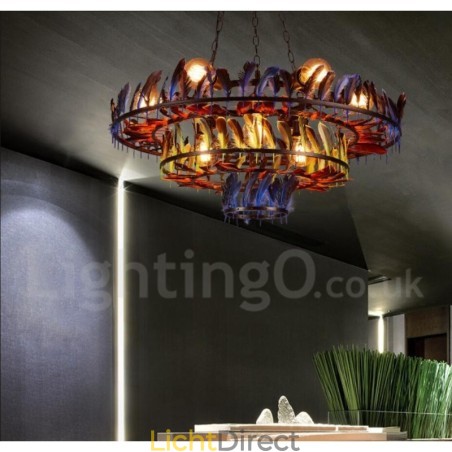 Retro Stalen Verlichting Winkel Hangende Kroonluchter Licht Retro Stalen Verlichting Winkel Hangende Kroonluchter Licht