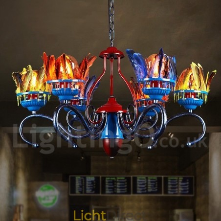 Retro Stalen Verlichting Winkel Hangende Kroonluchter Licht Retro Stalen Verlichting Winkel Hangende Kroonluchter Licht