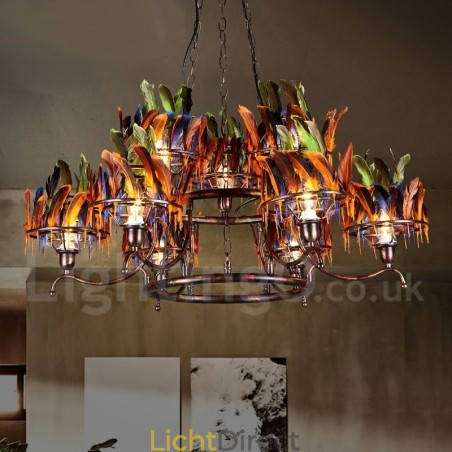 Retro Stalen Verlichting Winkel Hangende Kroonluchter Licht Retro Stalen Verlichting Winkel Hangende Kroonluchter Licht