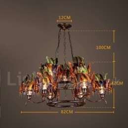 Retro Stalen Verlichting Winkel Hangende Kroonluchter Licht