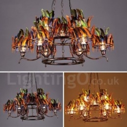 Retro Stalen Verlichting Winkel Hangende Kroonluchter Licht
