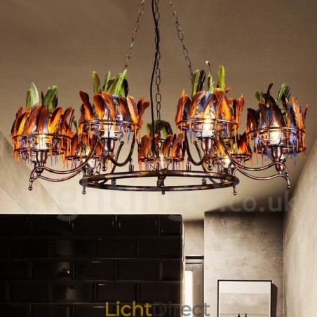 Retro Stalen Verlichting Winkel Hangende Kroonluchter Licht Retro Stalen Verlichting Winkel Hangende Kroonluchter Licht